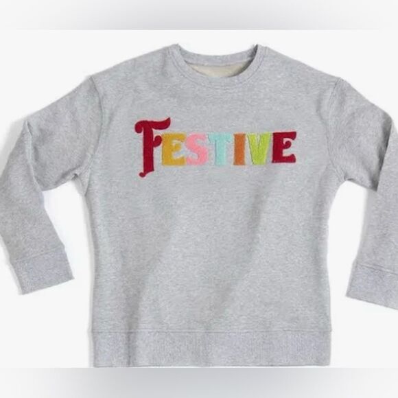Shiraleah Festive womens gray Sweatshirt size L - Picture 1 of 10